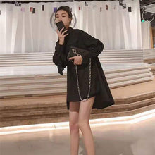 画像をギャラリービューアに読み込む, 2カラー選択無地長袖気質レースゆったり切り替え着痩せ効果カジュアルコーデしやすいシャツ・ブラウス