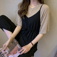 画像をギャラリービューアに読み込む, 無地シンプルTシャツ&オールインワンサロペットセットアップ