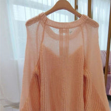 画像をギャラリービューアに読み込む, 韓国風スウィートゆるリラックスランタンスリーブニットセンター