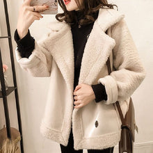 画像をギャラリービューアに読み込む, 韓国秋冬厚手3カラー切り替え折り襟合わせやすいジャケット