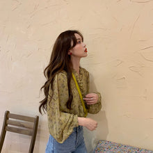 画像をギャラリービューアに読み込む, 花柄小柄シースルーシャツ・ブラウス