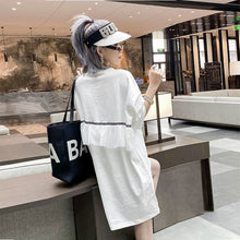 画像をギャラリービューアに読み込む, スパンコール付きデザイン感チュールフリル付きレデイースファッションコーデしやすいTシャツワンピーストップス