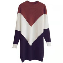 画像をギャラリービューアに読み込む, 韓国風エレガントレデイース気質長袖着痩せ効果ゆったりカジュアルニットワンピース
