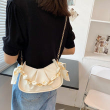 画像をギャラリービューアに読み込む, 3カラースカーフ付きチーンアンダーアームワンショルダーバッグ