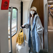 画像をギャラリービューアに読み込む, デニム切り替えゆったり着痩せ効果長袖カジュアルコーデしやすいカジュアルアウター