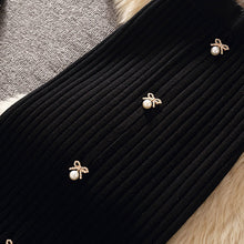 画像をギャラリービューアに読み込む, 三点セット3カラー暖かいファーベスト&無地合わせやすいトップス&ニットスカートセットアップ