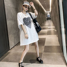 画像をギャラリービューアに読み込む, スパンコール付きデザイン感チュールフリル付きレデイースファッションコーデしやすいTシャツワンピーストップス