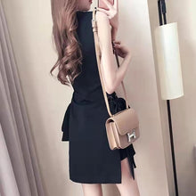 画像をギャラリービューアに読み込む, 無袖デザインスタイルVネック気質着痩せ効果ファッションベストトップス&無地ショーツセットアップ