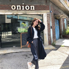 画像をギャラリービューアに読み込む, プリーツ切り替えトレンチコート無地2カラー選択アウター