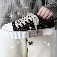 画像をギャラリービューアに読み込む, シンプルローカットスニーカーキャンバスシューズ