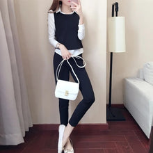 画像をギャラリービューアに読み込む, 白シャツ&ベスト&カジュアルパンツ3点セットアップ