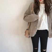 画像をギャラリービューアに読み込む, ニット無地カーディガンリゾートアウターシンプルコーデ