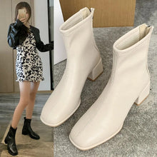 画像をギャラリービューアに読み込む, PUレザーショートブーツジョッキーブーツハイヒールシューズ