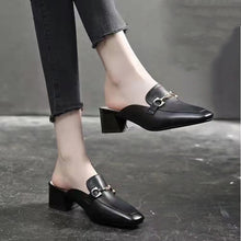 画像をギャラリービューアに読み込む, レデイースファッションコーデしやすい無地チャンキーヒールシューズ