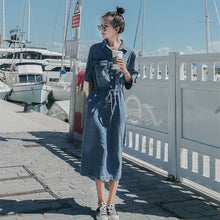 画像をギャラリービューアに読み込む, デニムハイウエストデートワンピース