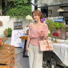 画像をギャラリービューアに読み込む, 優しい雰囲気Vネックカジュアル無袖コーデしやすいシャツ・ブラウストップス