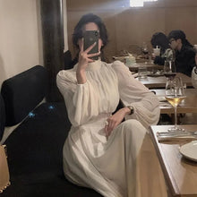 画像をギャラリービューアに読み込む, パフスリープリボンシースルー袖デートワンピース