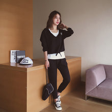 画像をギャラリービューアに読み込む, ベスト&フード付きパーカー&カジュアルパンツリゾート3点セットアップ