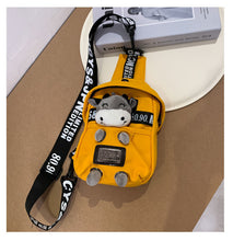 画像をギャラリービューアに読み込む, ぬいぐるみ付きキャンバスバッグ