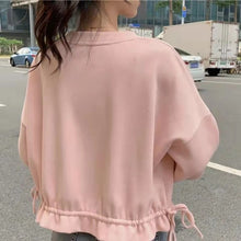 画像をギャラリービューアに読み込む, INS流行大人可愛いファッション無地長袖合わせやすいゆったりパーカートップス