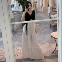 画像をギャラリービューアに読み込む, トッド柄切り替えカジュアルデートワンピース