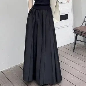 大振り子プリーツロングスカートボトムス