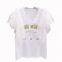 画像をギャラリービューアに読み込む, レース切替メッシュ袖Ｔシャツトップス
