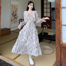 画像をギャラリービューアに読み込む, ショートカーディガン&amp;花柄デートワンピースセットアップ
