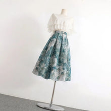 画像をギャラリービューアに読み込む, 花柄Aラインスカートボトムス
