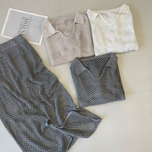 画像をギャラリービューアに読み込む, ケーブルニットカジュアルトップス＆ロングスカートセットアップ
