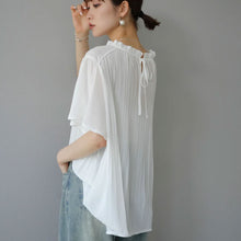 画像をギャラリービューアに読み込む, シースループリーツブラウストップス
