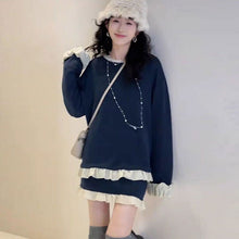 画像をギャラリービューアに読み込む, フリル裾長袖トップス＆ミニスカートセットアップ
