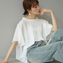 画像をギャラリービューアに読み込む, シースループリーツブラウストップス
