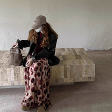 画像をギャラリービューアに読み込む, トッド柄Aラインスカートロングスカート
