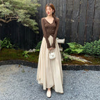 ロングスカート ワイドシルエットマキシ丈 大人きれいめボトムス