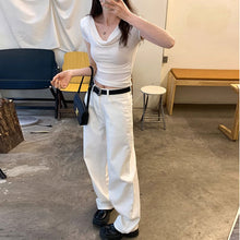 画像をギャラリービューアに読み込む, 2way 着用可ドレープ オフショルダー トップス 細見え 体型カバー
