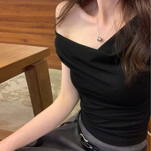 画像をギャラリービューアに読み込む, 2way 着用可ドレープ オフショルダー トップス 細見え 体型カバー
