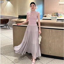 画像をギャラリービューアに読み込む, ふんわりエアリースカート ロング丈 着回し抜群
