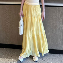 画像をギャラリービューアに読み込む, ふんわりエアリースカート ロング丈 着回し抜群
