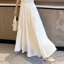 画像をギャラリービューアに読み込む, ふんわりエアリースカート ロング丈 着回し抜群
