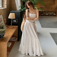 画像をギャラリービューアに読み込む, キャミワンピース ティアードデザイン ベルト付き デート 旅行
