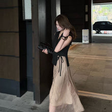 画像をギャラリービューアに読み込む, ノースリーブトップス シワ加工ロングスカート セットアップ体型カバー 着痩せ 大人可愛い オフィス
