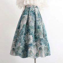 画像をギャラリービューアに読み込む, 花柄Aラインスカートボトムス
