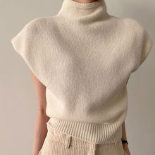 画像をギャラリービューアに読み込む, ハイネックニットフレンチ袖トップス

