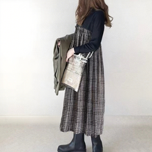 画像をギャラリービューアに読み込む, 配色切替チェック柄カジュアルワンピース
