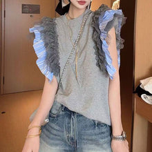 画像をギャラリービューアに読み込む, フリル裾切替Ｔシャツトップス
