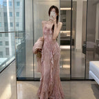 2 色展開 花柄シフォンキャミソールワンピース + ガウンセット レディース大人可愛いデート服