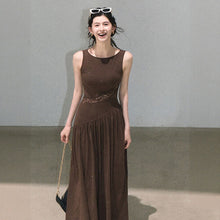画像をギャラリービューアに読み込む, キラキラ センターカットデートワンピースノースリーブ大人可愛いデート お出かけ
