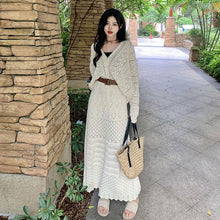 画像をギャラリービューアに読み込む, ニットカーディガン＆ロングスカートセットアップ
