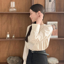 画像をギャラリービューアに読み込む, ドレープ長袖シャツブラウストップス
